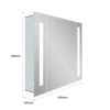 LED Bathroom Mirror Lights Illuminated with Demister Shaver Socket Touch Modern