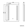 LED Bathroom Mirror Lights Illuminated with Demister Shaver Socket Touch Modern