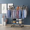 UK Clothes Rail Rack Garment Dress Hanging Display Stand Shoe Rack Storage Shelf