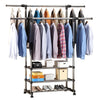 UK Clothes Rail Rack Garment Dress Hanging Display Stand Shoe Rack Storage Shelf