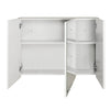 Wall Mounted Bathroom Mirror Cabinet Storage Shelf Triple Double Door Cupboard