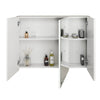 Wall Mounted Bathroom Mirror Cabinet Storage Shelf Triple Double Door Cupboard