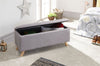 SECRETO OTTOMAN STORAGE UNIT BLANKET BOX HOPSACK FABRIC BENCH SEAT STOOL