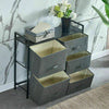 HOT Chest Of Drawers Bedroom Furnitures Bedside Cabinet Fabric Storage Wardrobe