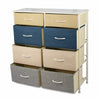 HOT Chest Of Drawers Bedroom Furnitures Bedside Cabinet Fabric Storage Wardrobe