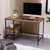Industrial Computer Desk PC Laptop Table 2 Shelf Home Office Study Workstation