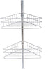 Non-Rust Bathroom Telescopic Corner Shelf Storage 4 Tier Shower Caddy Organiser