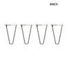 Hairpin Table Legs Set of 4 with 10mm Steel 2&3 Prong Furniture Table Desk Bench