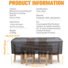 Heavy Duty Waterproof Garden Patio Furniture Cover for Rattan Table Cube Outdoor