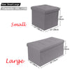 Linen Folding Storage Ottoman Bench Seat Blanket Toy Button Chest Box Seater UK
