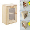 2 Tier Wooden Chicken EGG House Cupboard Cabinet Holder Storage EGG Rack 12 Eggs