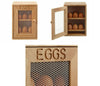 2 Tier Wooden Chicken EGG House Cupboard Cabinet Holder Storage EGG Rack 12 Eggs