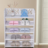 5 Tier Shoes Storage Cabinet White Organiser Shelf Footwear Rack Stand Unit UK