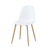 Set of 4 Dining Chairs Fabric Padded Seat Metal Legs Office Kitchen Lounge Chair