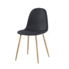 Set of 4 Dining Chairs Fabric Padded Seat Metal Legs Office Kitchen Lounge Chair