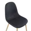 Set of 4 Dining Chairs Fabric Padded Seat Metal Legs Office Kitchen Lounge Chair