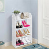 Cabinet White 3/4/5 Tiers Shoe Rack Storage Shelf Display Stand Organiser Unit
