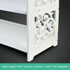 Cabinet White 3/4/5 Tiers Shoe Rack Storage Shelf Display Stand Organiser Unit