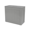 Grey/White Wooden Bathroom Storage Box Toilet Product Storage Tidy Box Unit New