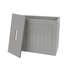 Grey/White Wooden Bathroom Storage Box Toilet Product Storage Tidy Box Unit New