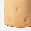 Luxury Footstool Upholstered Buttoned Velvet Pouffe 40 cm Tall