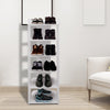 Wooden White Shoe Storage Rack Cabinet Holder Stand Organiser Unit 5/6/7/8 Tiers