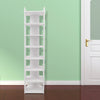 Wooden White Shoe Storage Rack Cabinet Holder Stand Organiser Unit 5/6/7/8 Tiers