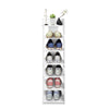 5/6/7/8 Tier Shoe Rack Storage Shelf Corner Shoes Cabinet Organiser Unit Wood UK