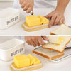 Porcelain Vintage Butter Dish W / Knife French Butter Dish Insulated Storage Box