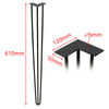 4X Hairpin Legs 6"-28" Steel Hair Pin Legs 3 Rod Table Legs 12mm Furniture Leg