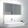 Modern LED Illuminated Bathroom Mirror Cabinet Wall Mounted with Sheft Storage