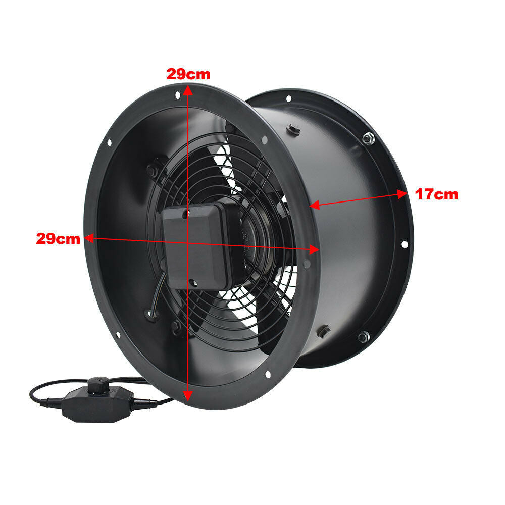 Industrial Ventilation Exhaust Fan Axial Extractor Air Blower Kitchen Bathroom