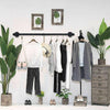 92-105cm Heavy Duty Pipe Clothes Rail Wall Mounted Garment Rack Hanging Display
