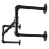 92-105cm Heavy Duty Pipe Clothes Rail Wall Mounted Garment Rack Hanging Display
