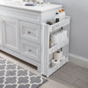 SLIM SLIDE OUT KITCHEN TROLLEY BATHROOM RACK HOLDER STORAGE SHELF ON WHEELS