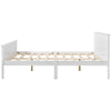 Single Double Bed Frame Solid Wooden for Adult Children Bedroom Furniture White