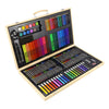 Artists Wooden Art Case Pencils Crayons Colour Painting Oil Pastels Set