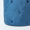 Luxury Footstool Upholstered Buttoned Velvet Pouffe 40 cm Tall