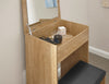 COMPACT DRESSING TABLE SET UNIT MAKEUP DRESSER DESK DRAWER & PADDED STOOL SEAT