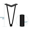 4x Hairpin Legs Metal Hair Pin Feet For DIY Table Chair Cabinet Stool Furniture