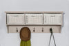 Wooden Coat Rack Wall Mount Storage Hanging Shelf TETBURY Hallway Furniture