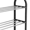 4 Tier Shoe Stand Storage Organiser Rack Lightweight Compact Space Save Shelf
