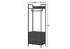 Zahra Bedroom Furniture Open Wardrobe Drawers Cabinet Modern Storage Black