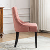 Kitchen Dining Chair Breakfast Padded Seat Makeup Chair High Back Velvet Pink UK