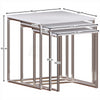 Nest of Tables High Gloss Set of 3 Nesting Coffee Side End Table Furniture