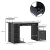 Wood Computer Desk Laptop Workstation PC Table Drawer Shelf Office Home Business