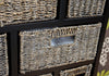 Storage Unit Wicker Basket Bathroom Hallway Chest of Drawers Tetbury Furniture