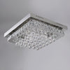 Modern Square LED Crystal Ceiling Lights Pendant Chandelier Lamp Living Bedroom