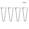Hairpin Table Legs Set of 4 with 10mm Steel 2&3 Prong Furniture Table Desk Bench