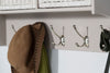 Wooden Coat Rack Wall Mount Storage Hanging Shelf TETBURY Hallway Furniture
